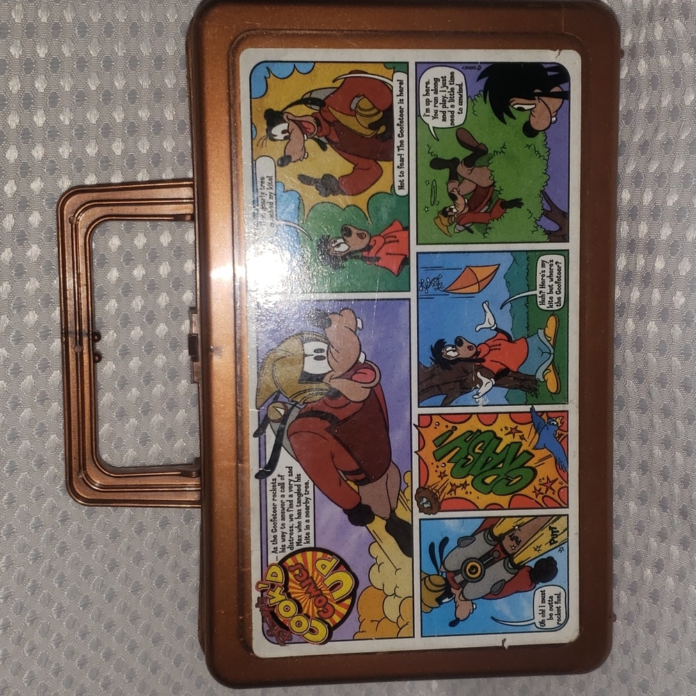 Disney's Goofy Cook'd Up Comics Mini Lunch Box Pail Pencil Box Plastic